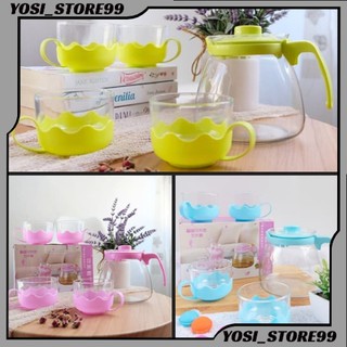 TEA POT TEKO SET 5 IN 1 KACA Shopee Indonesia TEA POT TEKO SET 5 IN 1 KACA Shopee Indonesia