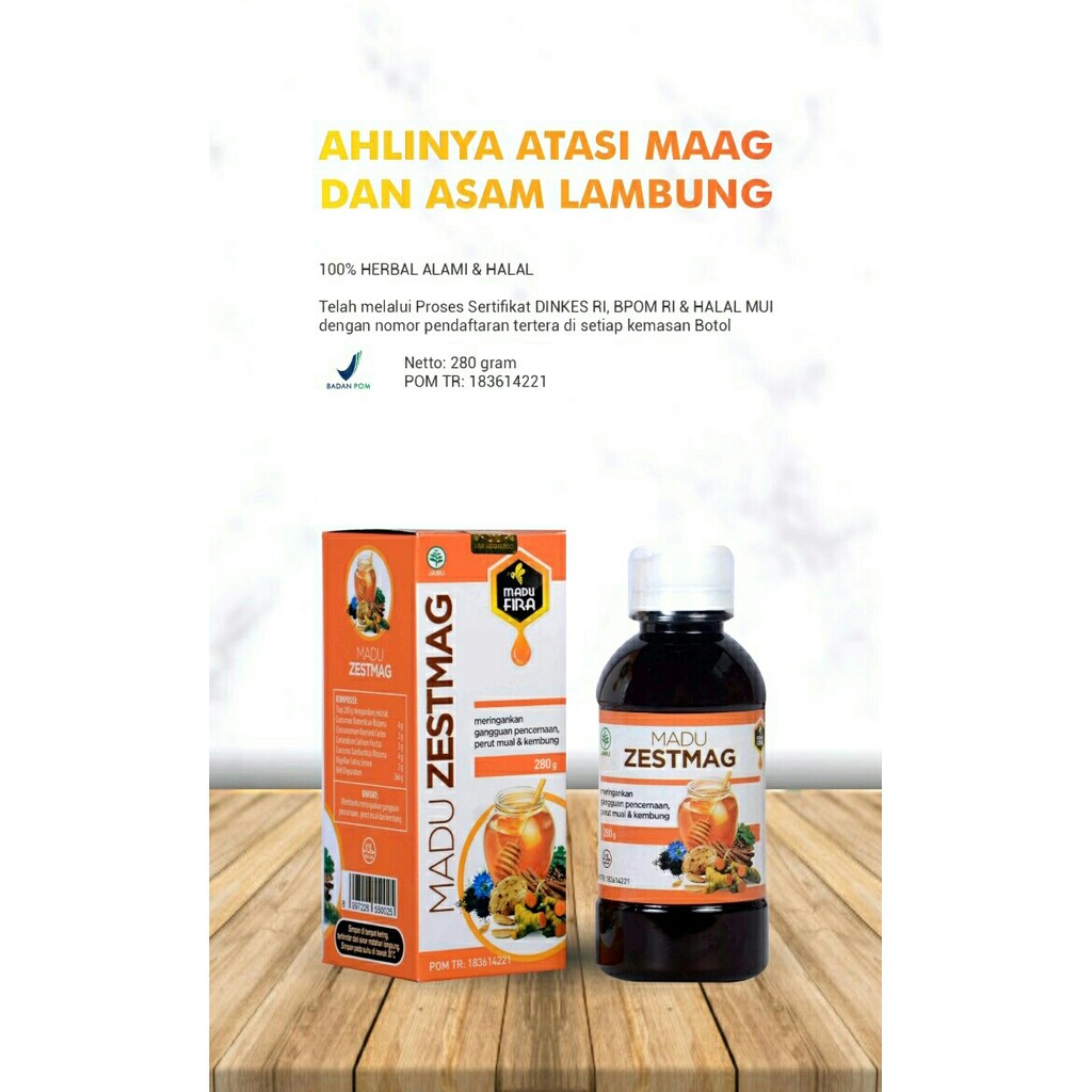 Obat Herbal Lambung Madu Zestmag Atasi Mag Gerd Cemas Luka Lambung Radang Lambung Tukak Lambung