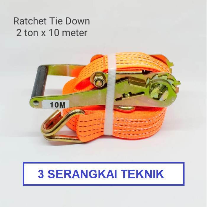 Gladiator Rachet Tie Down 2 Ton X 10 Meter - Tali Ikat Barang Mobil Truk 2 X 10M