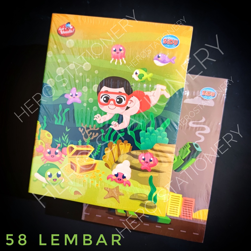 

Buku tulis sidu sinar dunia 58 lembar. 10 buku
