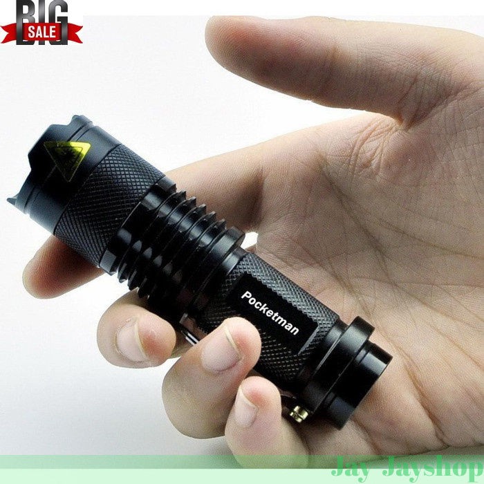 Pocketmen SENTER LED FLASHLIGHT 2000 lumens WATERPROOF! Professional!