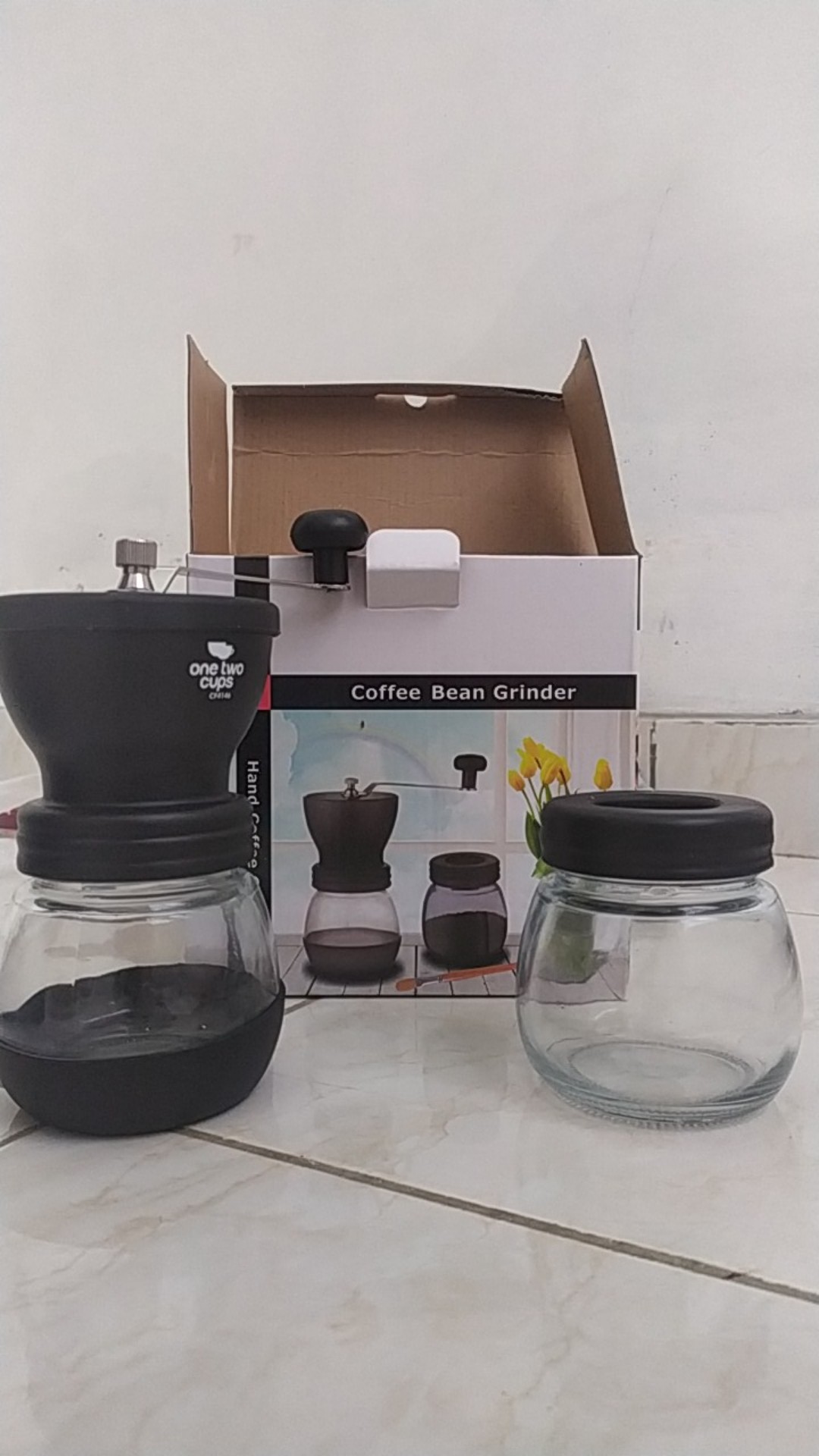 Homadise Alat Penggiling Kopi Manual Coffee Grinder - Cf4146 - Black