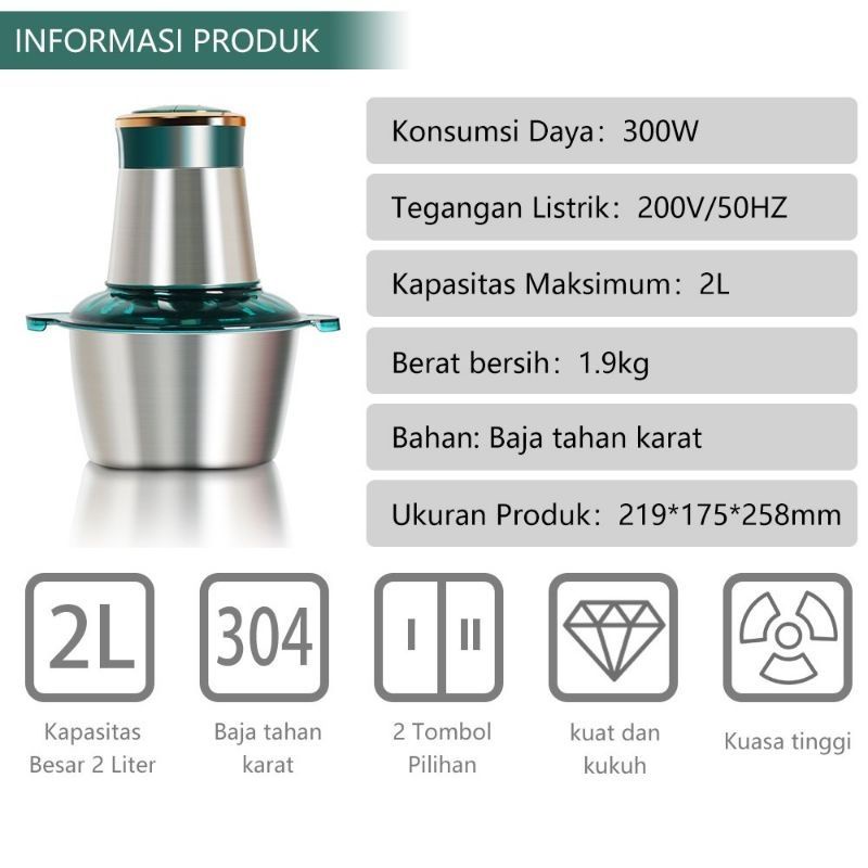 Penggiling Daging / Meat Grinder Gilingan Daging 2Liter