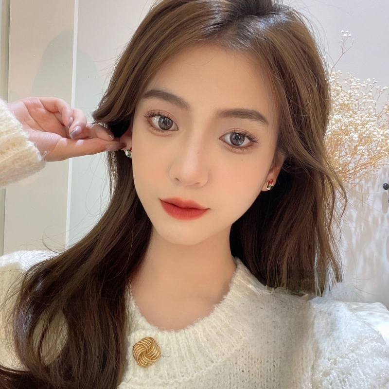 1pasang Anting Merry Christmas Murah Ear Studs Untuk Aksesori Gadis Indah Sebagai Hadiah
