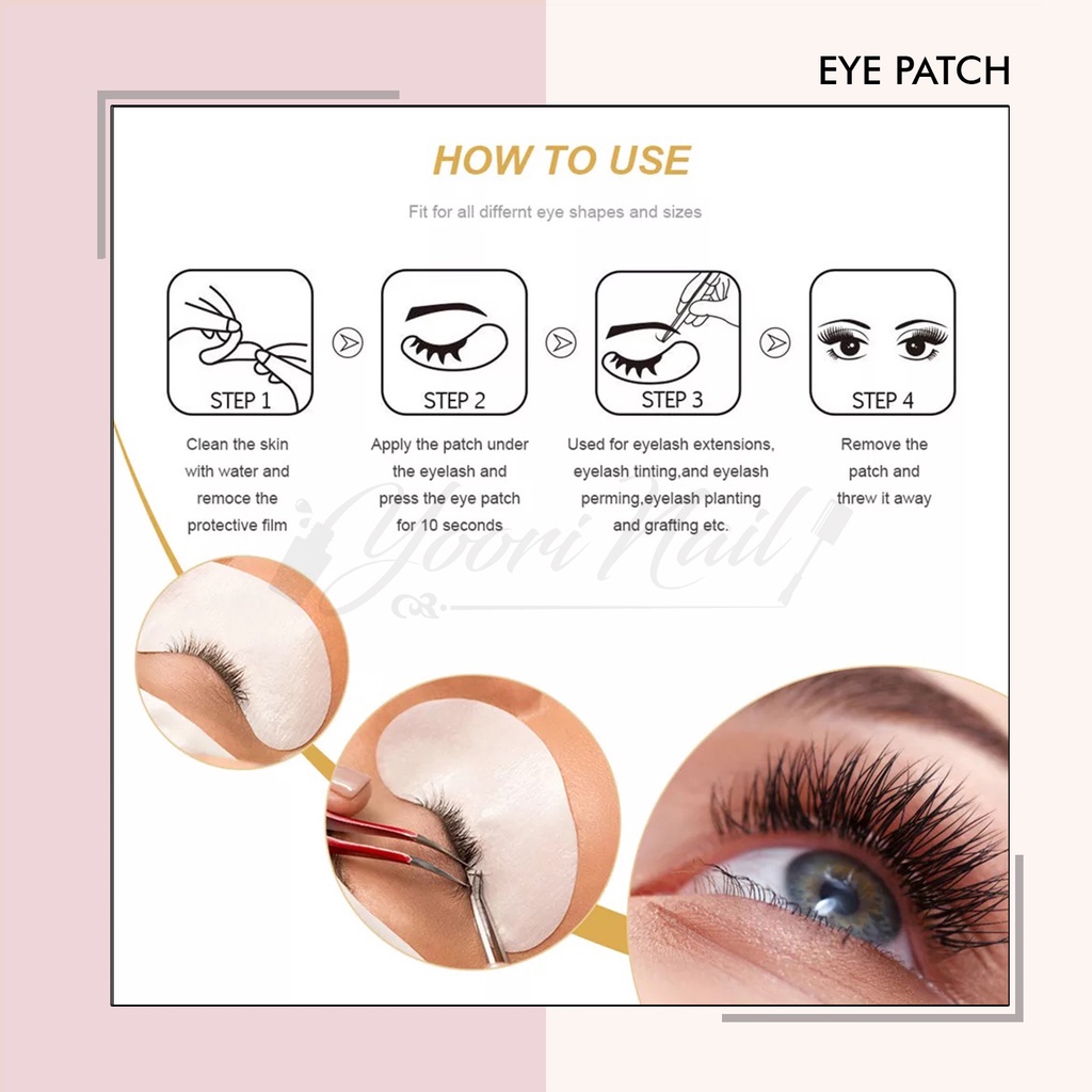 2pcs eye patch eyelash eyepatch eyelash extension bulumata eyepad