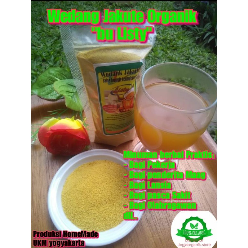 

Minuman Herbal Wedang Jahe,Kunir,Temulawak,gula asli (Jakute 4all in one)Organik Imun Booster