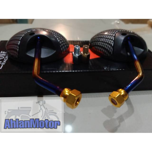 Spion Bulat Carbon YAMAHA & HONDA /Spion Bulat Lebar /Spion Bulat Pendek /Spion Murah Carbon