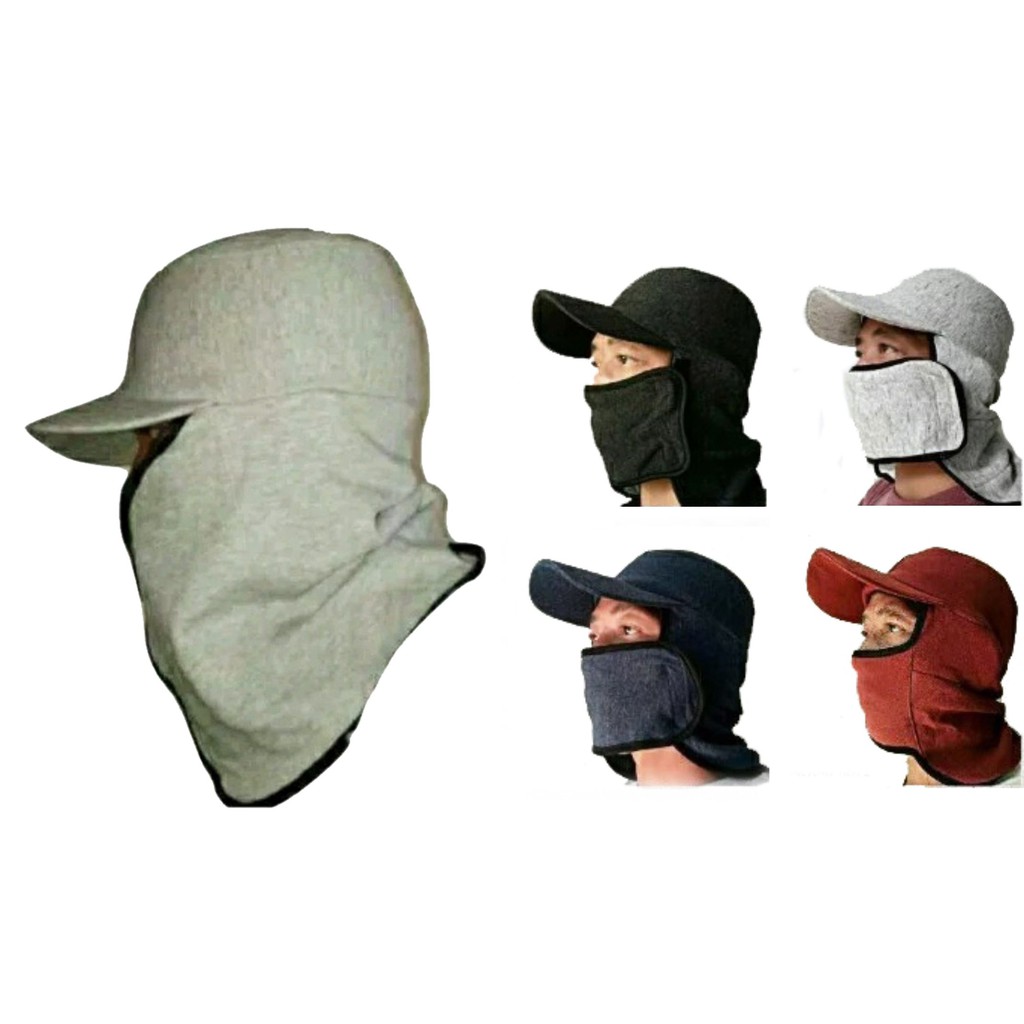 Topi Multifungsi ala Jepang Model masker Ninja Pelindung Panas dan Debu BANYAK WARNA !!