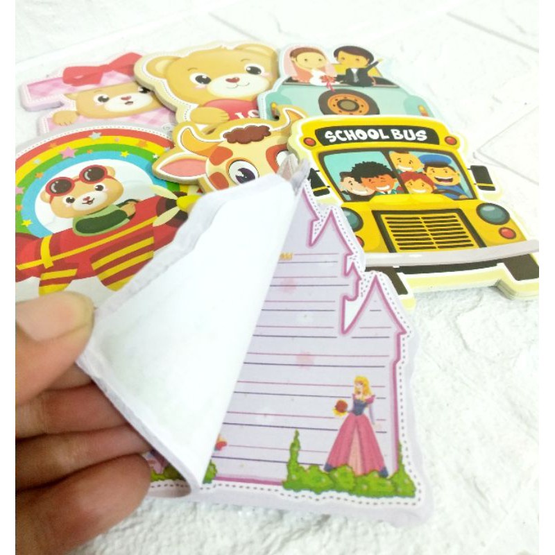 

10 Buah Post It Karakter Lucu / Sticky Note