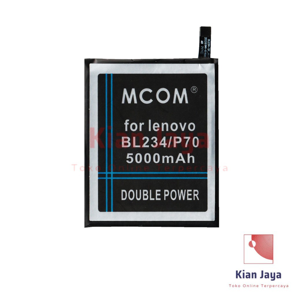 MCOM Baterai Hp Lenovo A5000 / P70 / P70T / P90 / P1M BL234 Original Double Power Batre Battery Ori