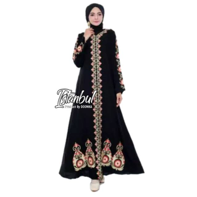 GAMIS ABAYA SYARI - GAMIS BORDIR READY UKURAN JUMBO LD120 - DOONKA Istanbul atau Turkey/Turki 350