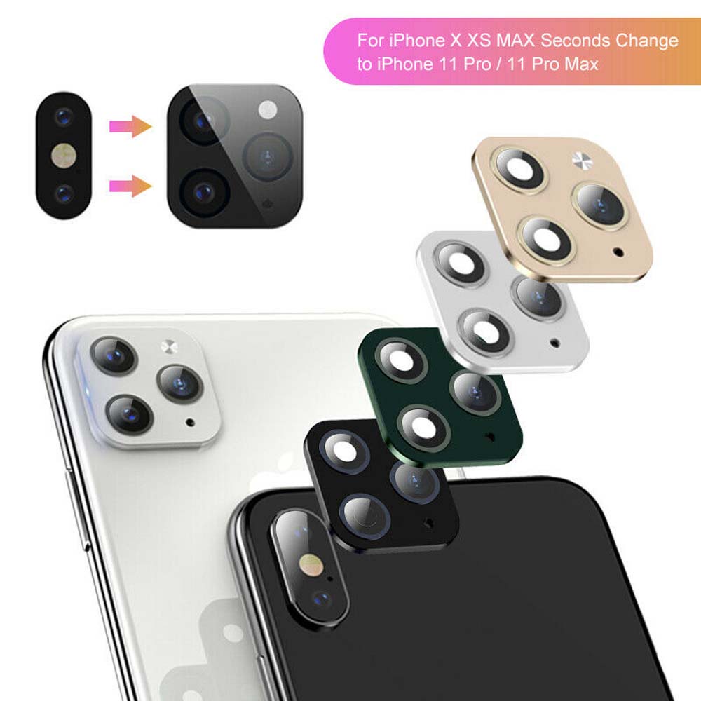 MXBEAUTY Scratchproof Camera Lens Cover Change to iPhone 11 Back Camera Protector Protector Case For iPhone XR Phone Upgrade Fake Sticker Camera Lens Sticker Tempered Glass Full Cover Protective Film Cover/Multicolor