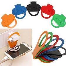 (COD) Tempat Dudukan Charger Smartphone /HP Frame Steker Tembok Gantung