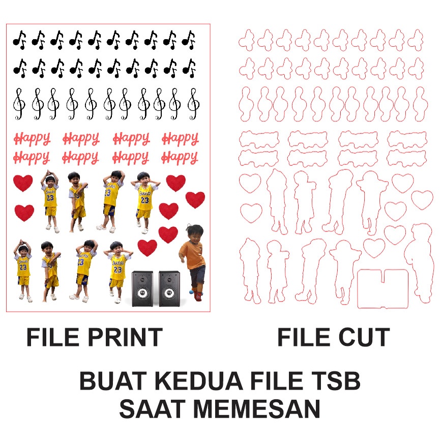 

CUTTING STIKER (BENTUK BERBEDA BEDA, + CUTING DIBAWAH 2CM)