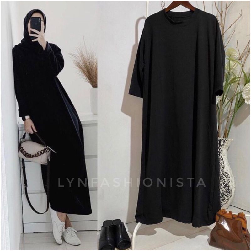 LYNFASHIONISTA-MANSET GAMIS KAOS SPANDEK RAYON TEBAL ADEM/H01