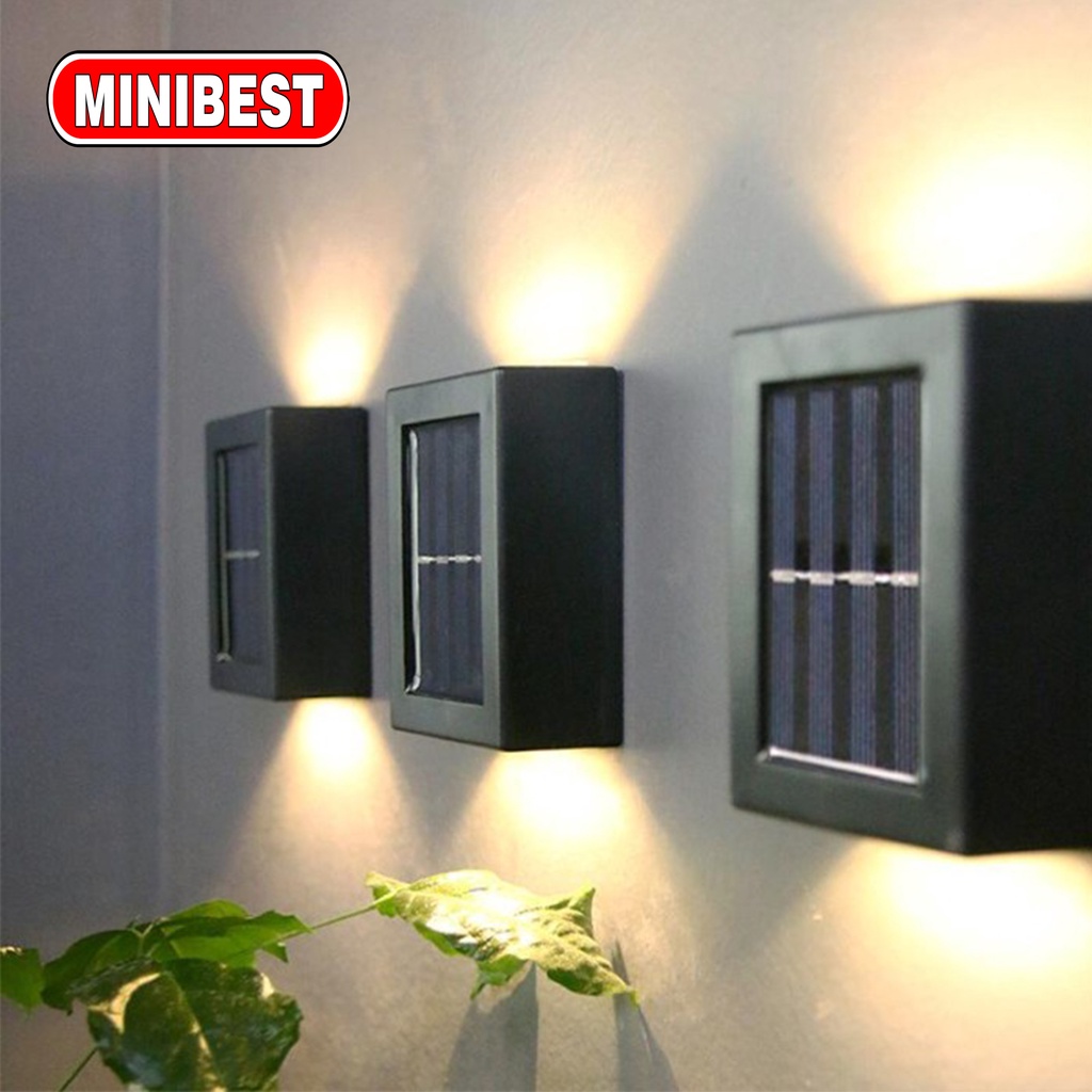 MB LAMPU DINDING TENAGA SURYA - MINIMALIS WATERPROOF OUTDOOR SOLAR CELL