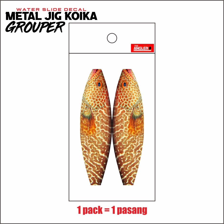 Koika Grouper Water Slide Decal Metal Jig 10g 20g 40g 60g 80g 100g 200g