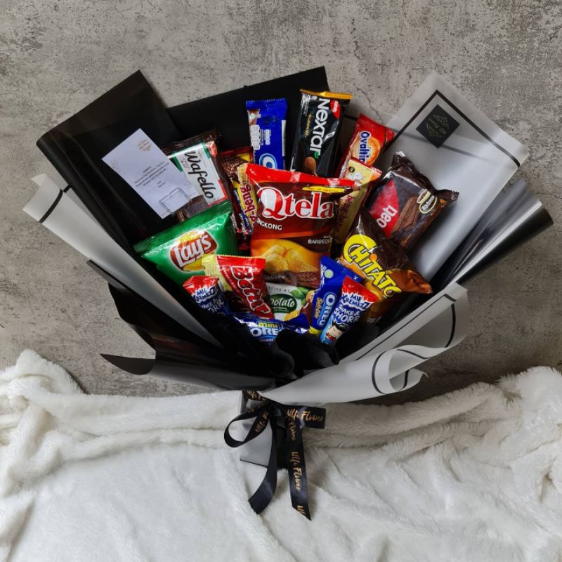 Snack buket, Snack bouquet, Bouquet wisuda