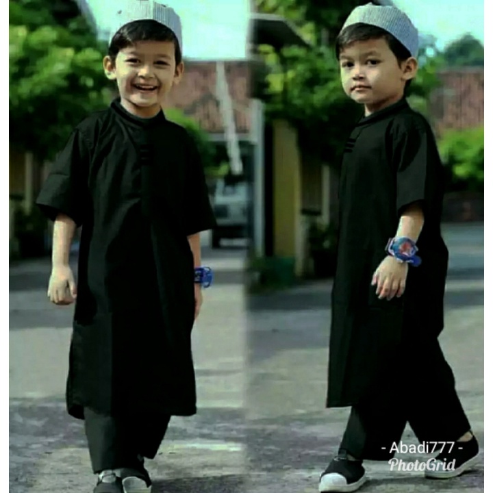 Koko jubah anak setelan koko pakistan baju koko anak laki laki usia 1-13 tahun