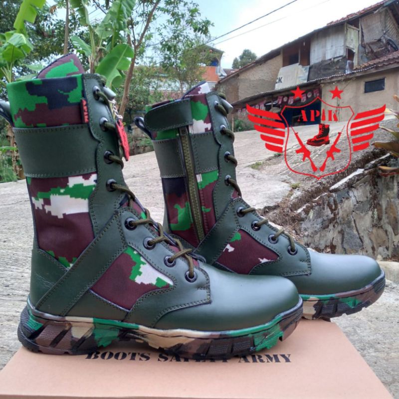 SEPATU PDL TOWER LORENG RAIDER KULIT SAPI ASLI MERK APIK SEPATU PDL DINAS LAPANGAN TNI POLRI