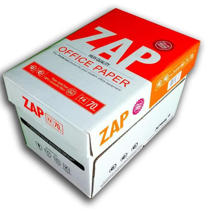 

KERTAS HVS FOLIO F4 70GR ZAP FOTOKOPI FOTOCOPY PRINT PHOTOCOPY PAPER KODE 1150