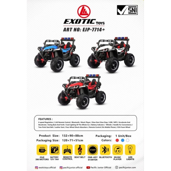 Mobil aki Exotic EJP-7714+