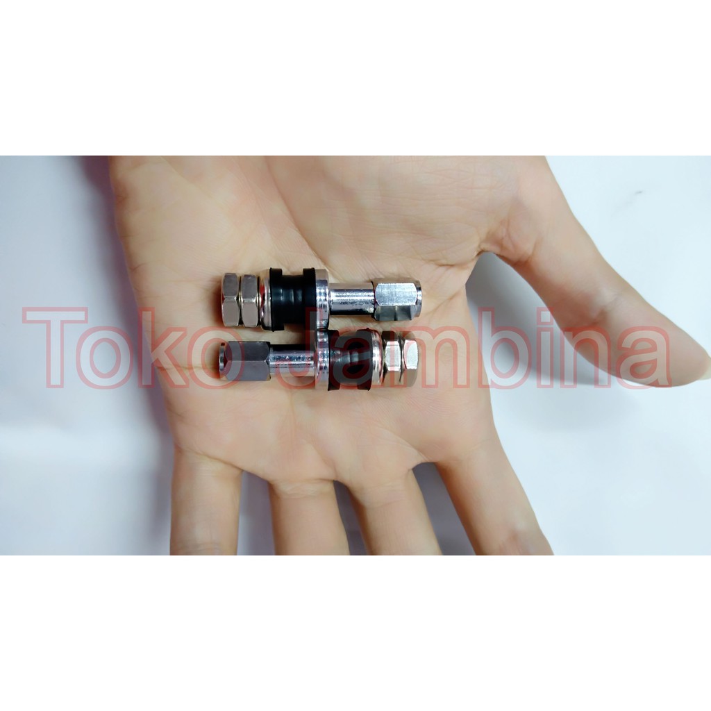 Pentil Stainless Steel Tubeless - Besi Panjang - Ban Tubles Mobil dan Motor