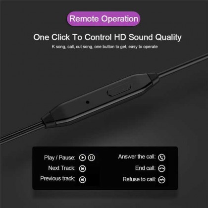 Handsfree HiFi D21/L29 Earphone In Ear Wired 3.5mm Super Mega Bass Murah