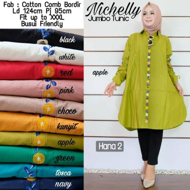Hana2 jumbo tunik Nichelly