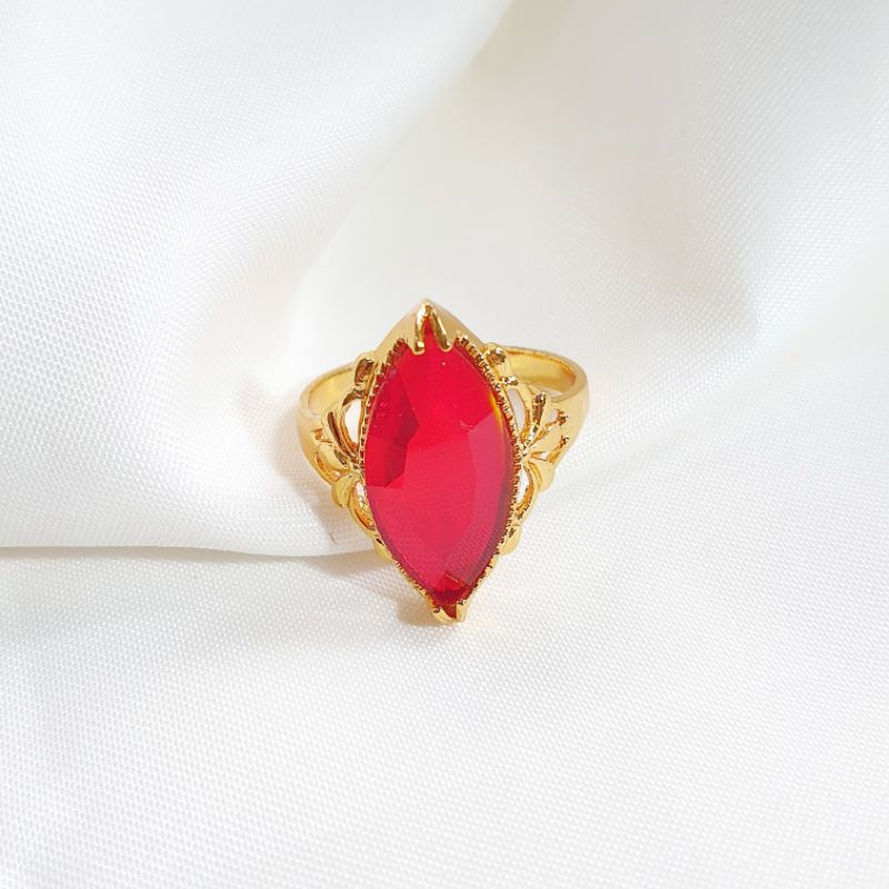 Cincin Batu Merah Giok Xuping N24012201