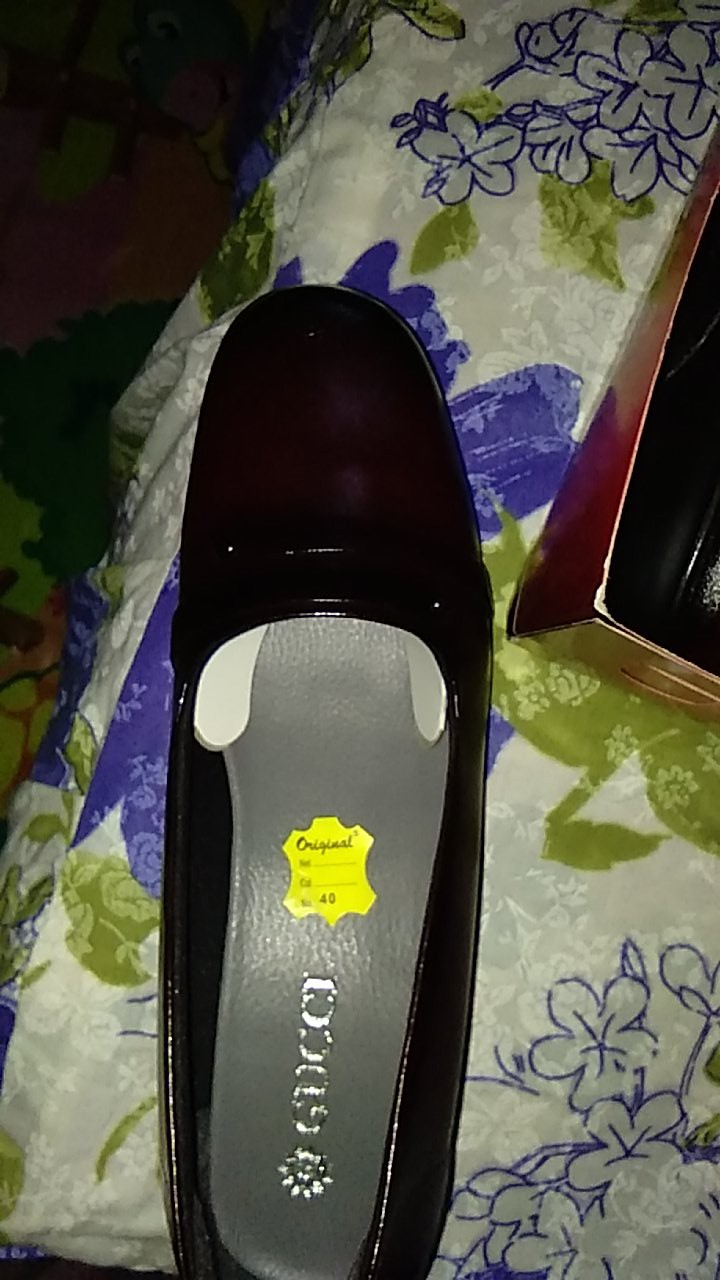 Sepatu Wanita Gucci Kulit Sapi Asli - Sepatu Kantor Pantofel Kulit Asli - 190l