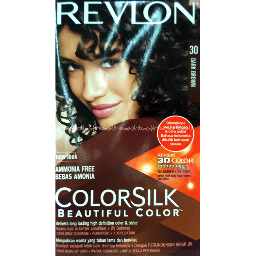 Revlon Colorsilk Hair 30 Dark Brown Cat Rambut Coklat Tua Pewarna Rambut Hair Color Revlon 30 Revlon30