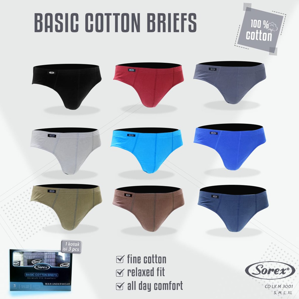 Celana Dalam Pria Segitiga Sorex (CD-M3001)