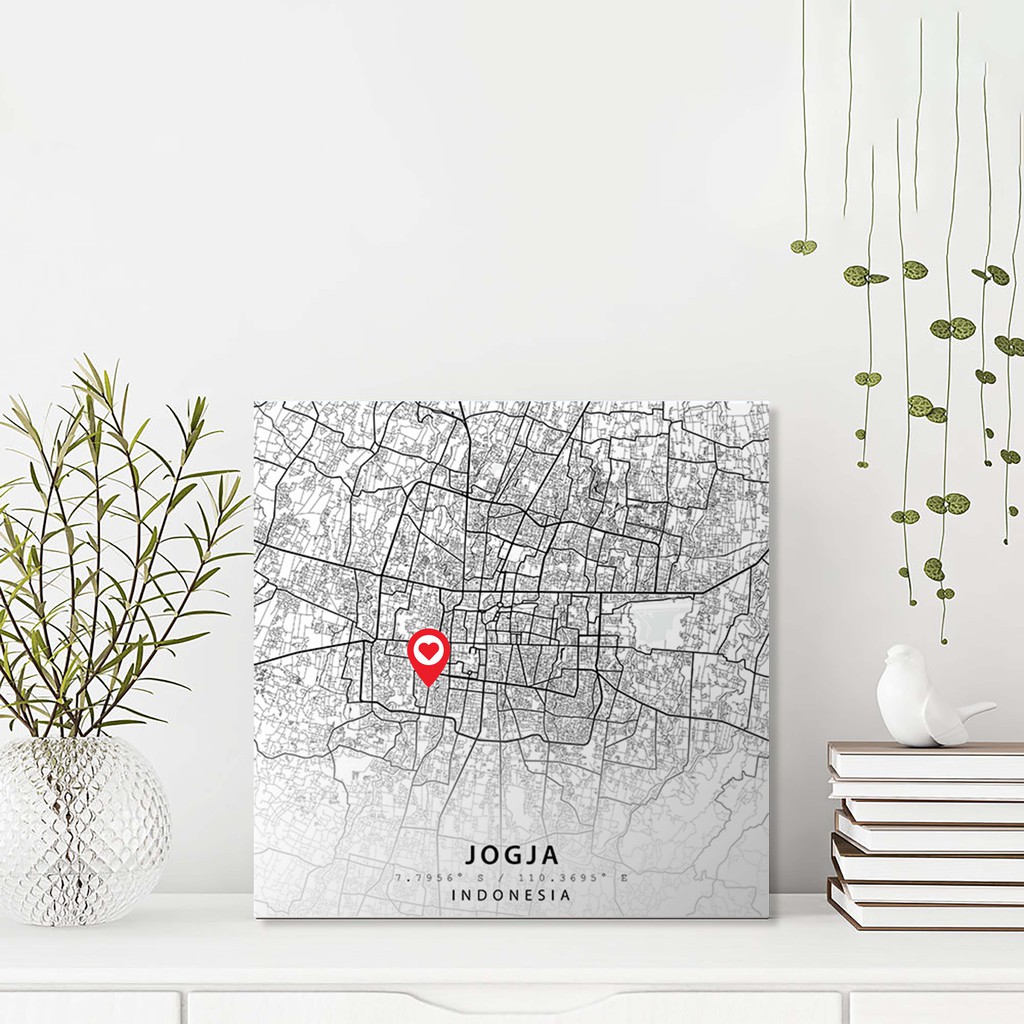 

Map Art Minimalist - Jogja