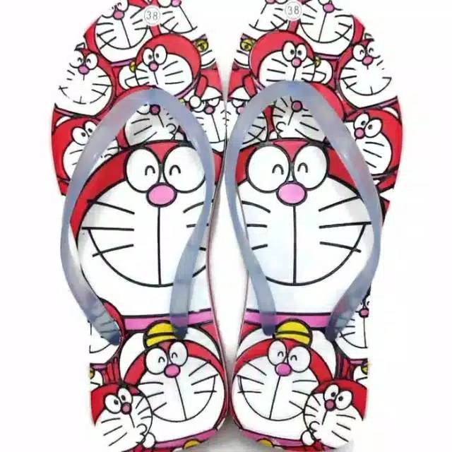 Sandal jepit doraemon