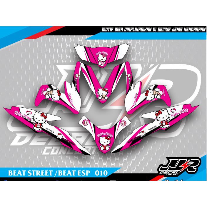 STIKER HONDA BEAT STREET HELLOKITTY/DECAL BEAT STREET