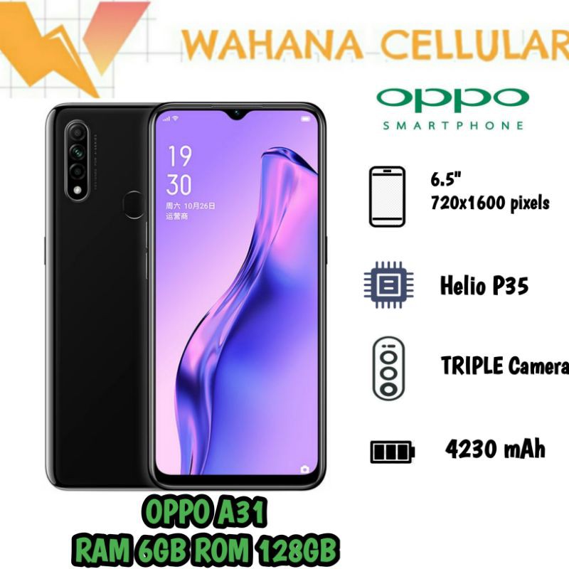 HP OPPO A31 RAM 6/128GB GARANSI RESMI - OPPO A31 RAM 6GB ROM 128GB