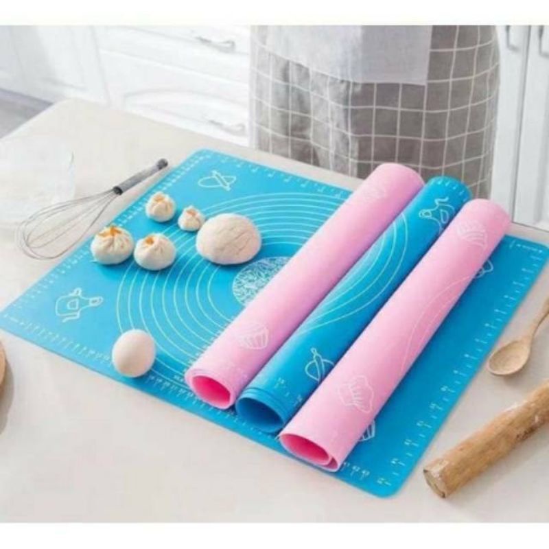 MH80ALAS ADONAN KUE ROTI SILIKON PASTRY MAT/TALENAN ADONAN TEPUNG 40*50CM/ALAS ADONAN KUE ANTI LENGKET/ALAS ADONAN KUE BAHAN SILICON...