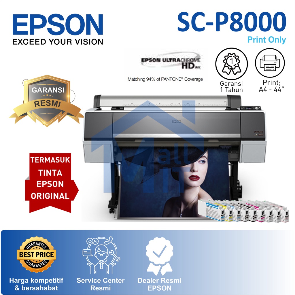 PRINTER EPSON SURECOLOR SC- P8000 SCP8000 SC P8000 44 INCI 44INCH FOTO