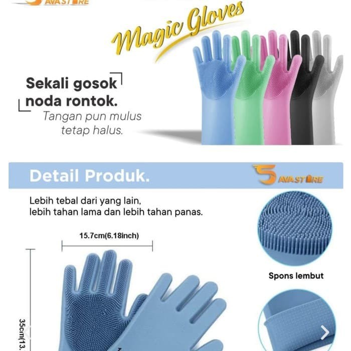 SEPASANG 2 PCS Universal Gloves Clean ORIGINAL