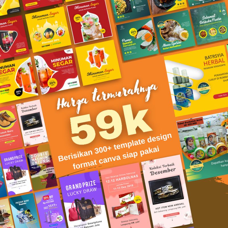 Jual Template Canva Jualan Template Canva Murah Shopee Indonesia