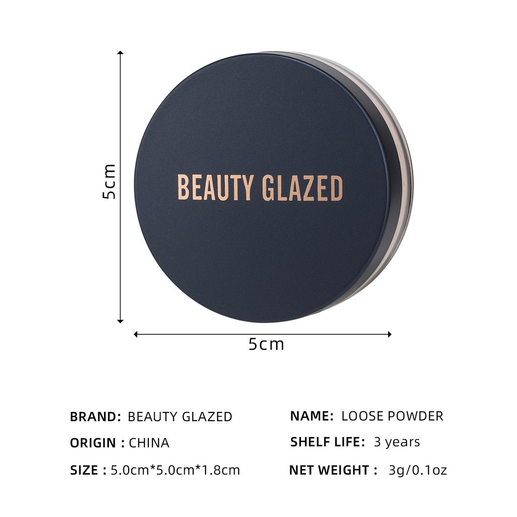 Beauty Glazed Loose Powder Beauty Glazed Setting Powder Beauty Glazed Powder Beauty Glazed Bedak Tabur Beauty Glazed Bedak Beauty Glazed