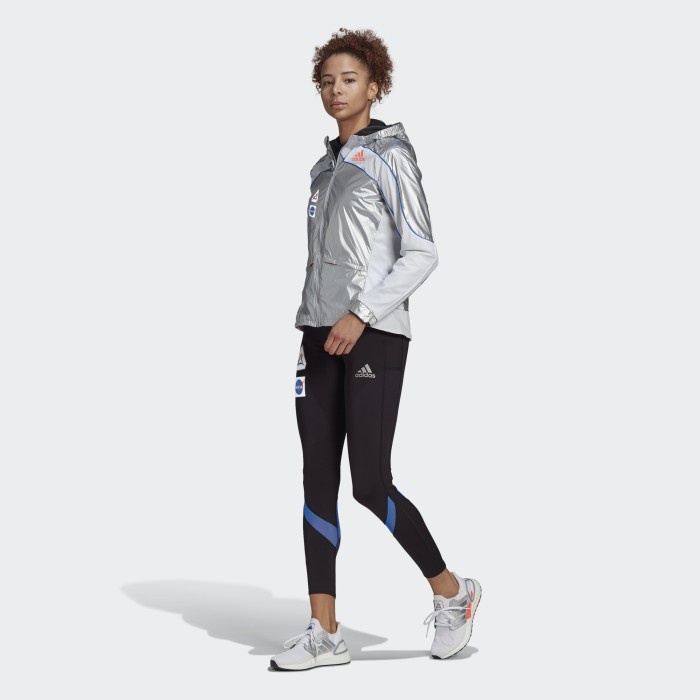 jaket wanita ADIDAS RUNNING Jaket adidas Marathon Space Race Wanita Perak GN4269 - US : XS crop terb