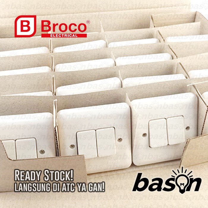 BROCO 6622U New Gee Double Switch - Saklar Seri