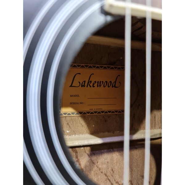 Gitar Akustik Lakewood Bahan Spruce Senar String Trusrod Warna Hitam Jumbo Murah Jakarta