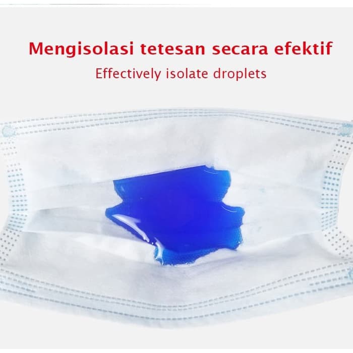 Masker 3 Ply 3Ply isi 50 disposable Surgical mask Masker Bedah Earloop