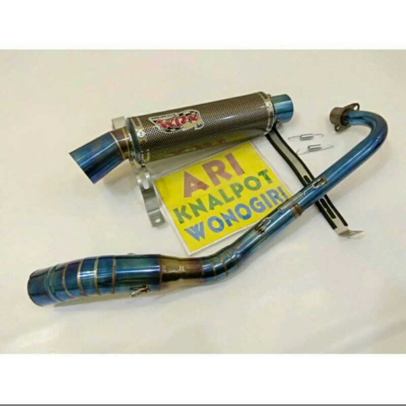 knalpot WRX Silincer carbon leher bluemoon Jupiter Vega Supra C70 grend Revo