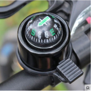 GS8i Mtb Bicycle Compass With Trumpet Bell / Kompas Sepeda - R2194 - Silver Or-i