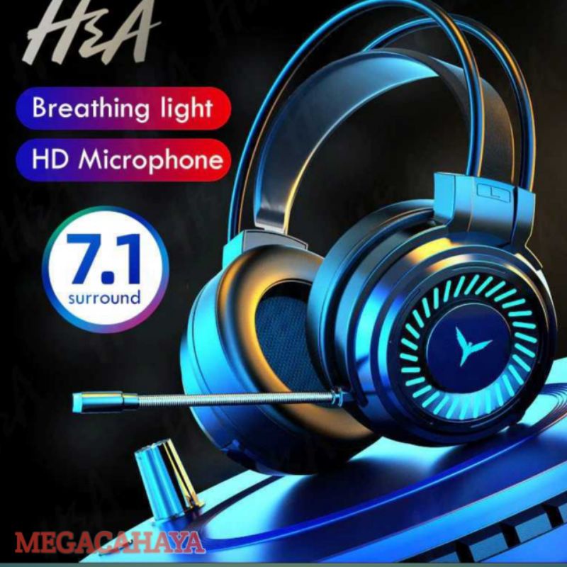 Headphone gaming with mic terbaru headphone gamming usb virtual surround headset gaming