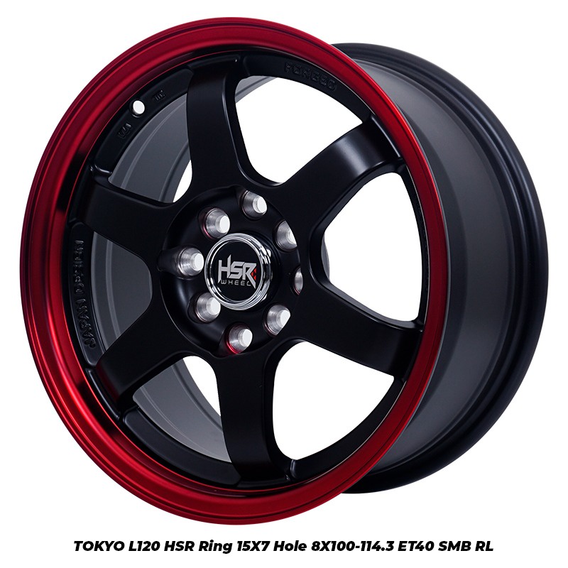 Velg Mobil Brio Mobilio Agya Ayla - Velg HSR Wheel TOKYO L120 TE37 Ring 15 Promo Termurah